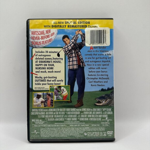 Adam Sandler Happy Gilmore Special Edition DVD Full Screen - Picture 2 of 3